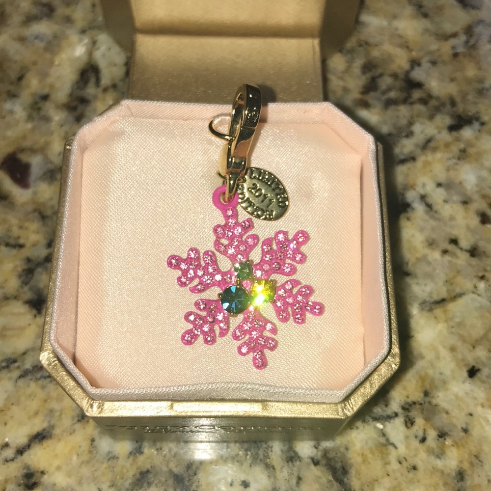 Juicy Couture Pink Snowflake Charm